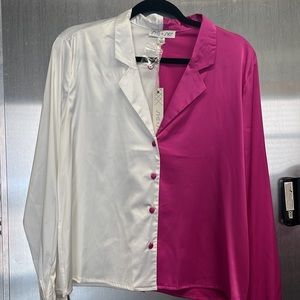 Satin Colorblock top